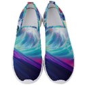 Waves Ocean Sea Tsunami Nautical Nature Water Men s Slip On Sneakers View1