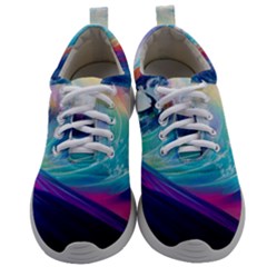 Waves Ocean Sea Tsunami Nautical Nature Water Mens Athletic Shoes by Ravend