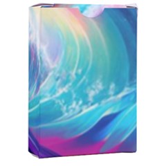 Waves Ocean Sea Tsunami Nautical Nature Water Playing Cards Single Design (rectangle) With Custom Box by Ravend