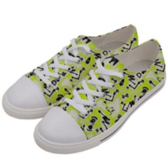 Background Pattern Graphic Beautiful Wallpaper Art Men s Low Top Canvas Sneakers by Ravend