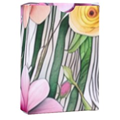 Beautiful Big Blooming Flowers Watercolor Playing Cards Single Design (rectangle) With Custom Box by GardenOfOphir