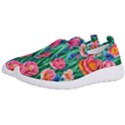 Blossom-filled Watercolor Flowers Men s Slip On Sneakers View2