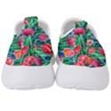 Blossom-filled Watercolor Flowers Men s Slip On Sneakers View4