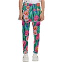 Blossom-filled Watercolor Flowers Kids  Skirted Pants View1