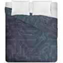 Circuit Board Circuits Mother Board Computer Chip Duvet Cover Double Side (California King Size) View1