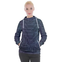 Circuit Board Circuits Mother Board Computer Chip Women s Hooded Pullover by Ravend