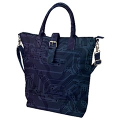 Circuit Board Circuits Mother Board Computer Chip Buckle Top Tote Bag by Ravend