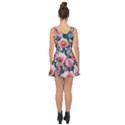 Azure Watercolor Flowers Inside Out Casual Dress View2