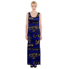 Art Pattern Design Background Graphic Thigh Split Maxi Dress by Ravend