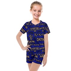 Art Pattern Design Background Graphic Kids  Mesh Tee And Shorts Set