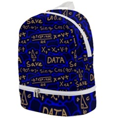 Art Pattern Design Background Graphic Zip Bottom Backpack by Ravend