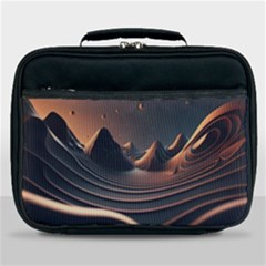 Ai Generated Swirl Space Design Fractal Light Art Lunch Bag by Ravend