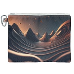 Ai Generated Swirl Space Design Fractal Light Art Canvas Cosmetic Bag (xxl) by Ravend