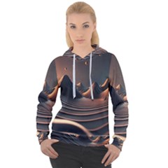 Ai Generated Swirl Space Design Fractal Light Art Women s Overhead Hoodie by Ravend