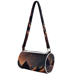 Ai Generated Swirl Space Design Fractal Light Art Mini Cylinder Bag by Ravend