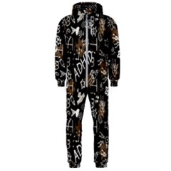 Background Pattern Graphic Beautiful Wallpaper Hooded Jumpsuit (men)