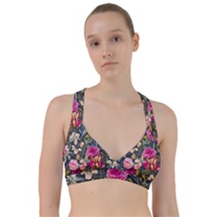 Astonishingly Beautiful Bluebells Watercolor Sweetheart Sports Bra by GardenOfOphir