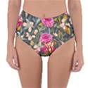 Astonishingly Beautiful Bluebells Watercolor Reversible High-Waist Bikini Bottoms View1