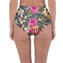 Astonishingly Beautiful Bluebells Watercolor Reversible High-Waist Bikini Bottoms View4