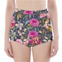 Astonishingly Beautiful Bluebells Watercolor High-Waisted Bikini Bottoms View1