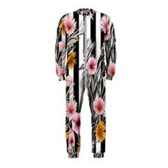 Assorted Watercolor Flowers Onepiece Jumpsuit (kids)