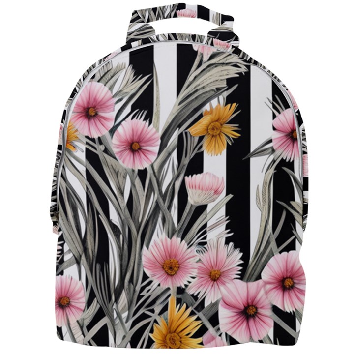 Assorted Watercolor Flowers Mini Full Print Backpack