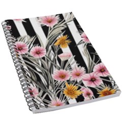 Assorted Watercolor Flowers 5 5  X 8 5  Notebook by GardenOfOphir