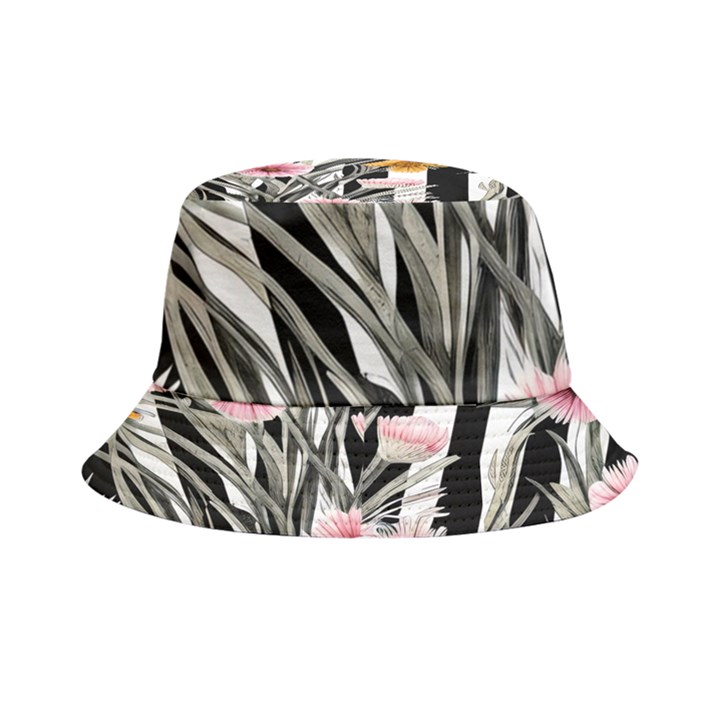 Assorted Watercolor Flowers Inside Out Bucket Hat