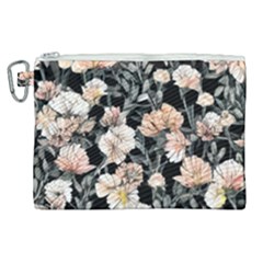 Vibrant And Alive Watercolor Flowers Canvas Cosmetic Bag (xl) by GardenOfOphir