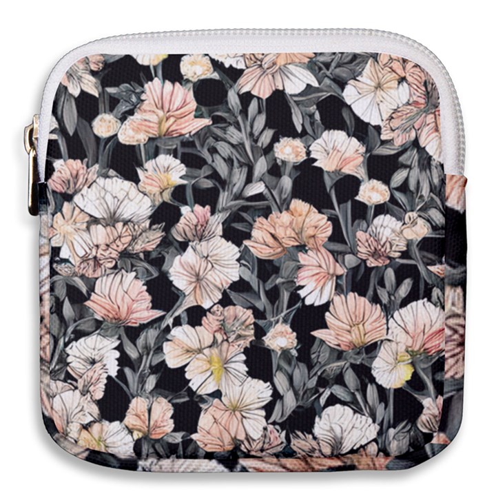 Vibrant And Alive Watercolor Flowers Mini Square Pouch