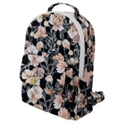 Vibrant And Alive Watercolor Flowers Flap Pocket Backpack (small) by GardenOfOphir