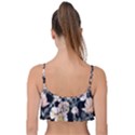 Vibrant And Alive Watercolor Flowers Frill Bikini Top View2