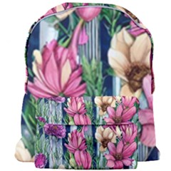 Big And Bright Watercolor Flowers Giant Full Print Backpack by GardenOfOphir