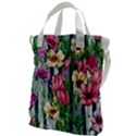 Big And Bright Watercolor Flowers Canvas Messenger Bag View1