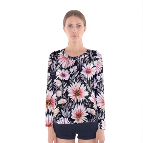 Bountiful Blossoms Women s Long Sleeve Tee by GardenOfOphir