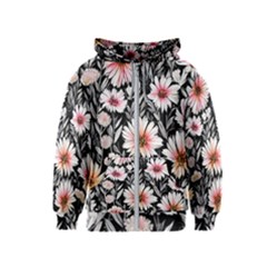 Bountiful Blossoms Kids  Zipper Hoodie by GardenOfOphir