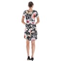 Bountiful Blossoms Short Sleeve V-neck Flare Dress View2