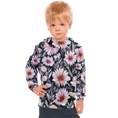 Bountiful Blossoms Kids  Hooded Pullover by GardenOfOphir