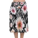 Bountiful Blossoms Velvet Flared Midi Skirt View1