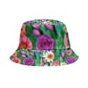 Creative Crimson Crisp Watercolor Flowers Inside Out Bucket Hat View1