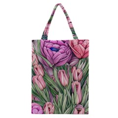 Chic Choice Classic Watercolor Flowers Classic Tote Bag by GardenOfOphir