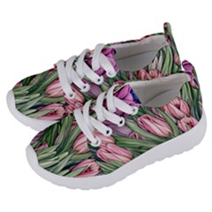 Chic Choice Classic Watercolor Flowers Kids  Lightweight Sports Shoes