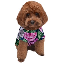 Breathtaking Bright Brilliant Watercolor Flowers Dog T-shirt by GardenOfOphir