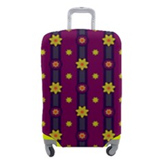 Purple Background Graphic Decor Backdrop Design Art Luggage Cover (small) by Ravend