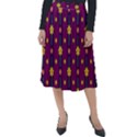 Purple Background Graphic Decor Backdrop Design Art Classic Velour Midi Skirt  View1