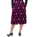 Purple Background Graphic Decor Backdrop Design Art Classic Velour Midi Skirt  View2