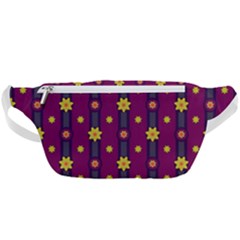 Purple Background Graphic Decor Backdrop Design Art Waist Bag  by Ravend