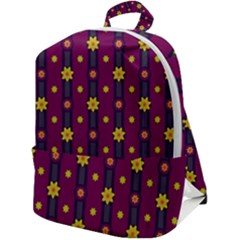 Purple Background Graphic Decor Backdrop Design Art Zip Up Backpack by Ravend