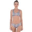 Stickman Kids Doodle Paper Children Group Criss Cross Bikini Set View1