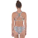 Stickman Kids Doodle Paper Children Group Criss Cross Bikini Set View2